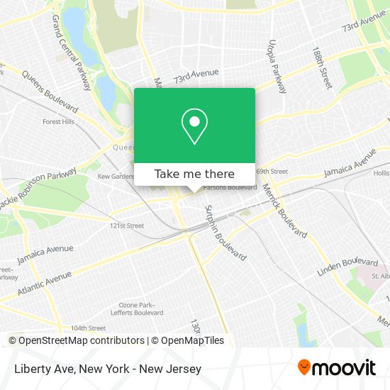 Liberty Ave map