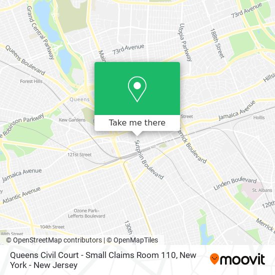 Queens Civil Court - Small Claims Room 110 map