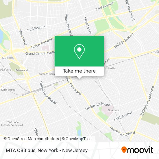 MTA Q83 bus map