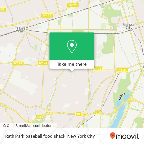 Mapa de Rath Park baseball food shack