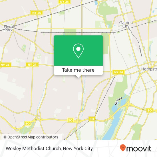 Mapa de Wesley Methodist Church