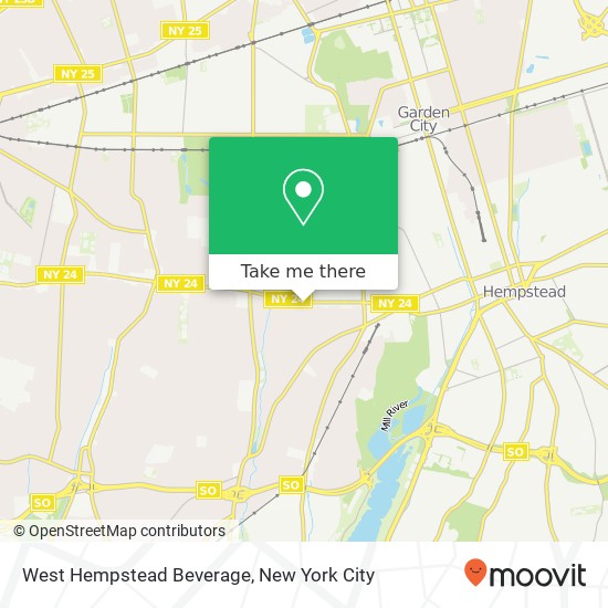 West Hempstead Beverage map