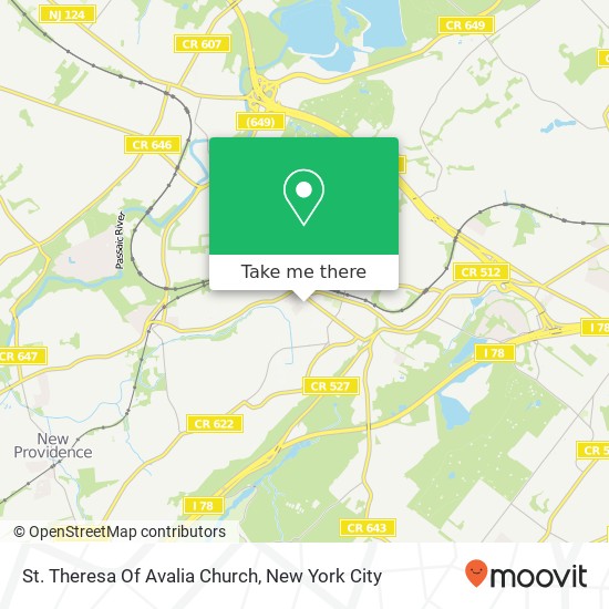 St. Theresa Of Avalia Church map