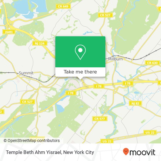 Temple Beth Ahm Yisrael map