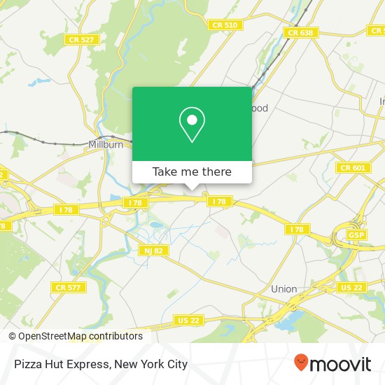 Mapa de Pizza Hut Express