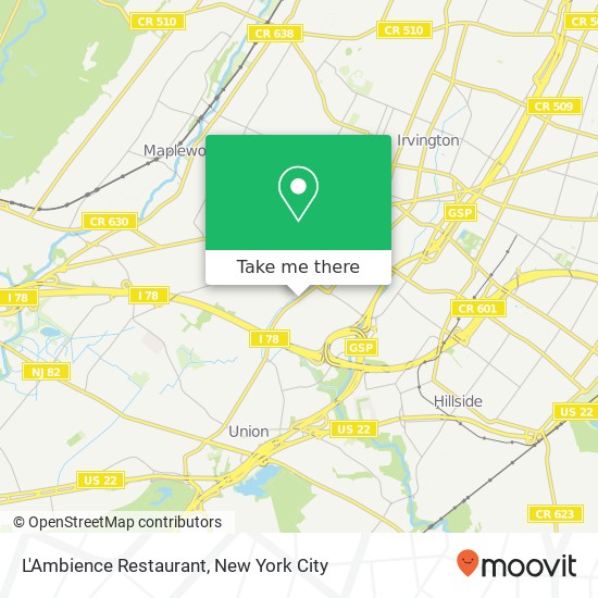 Mapa de L'Ambience Restaurant