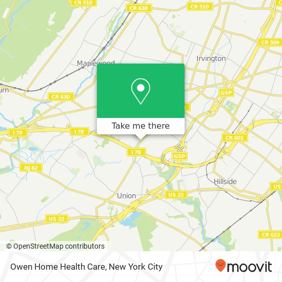 Owen Home Health Care map