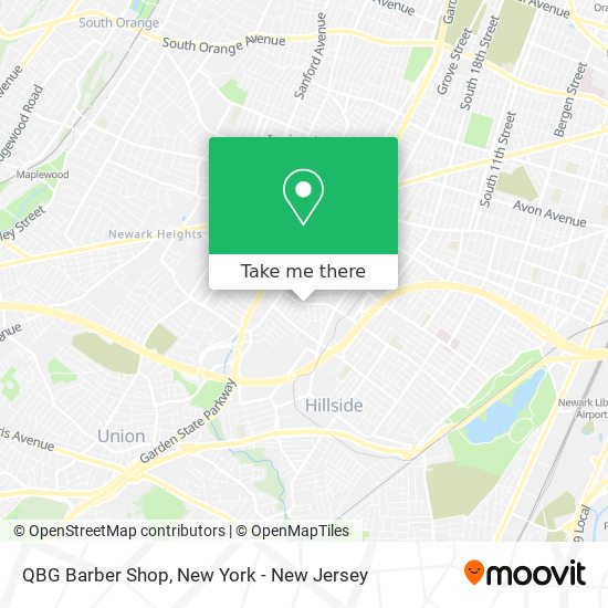 QBG Barber Shop map