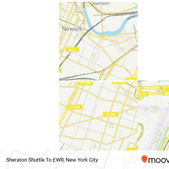 Mapa de Sheraton Shuttle To EWR