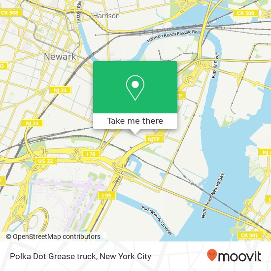 Mapa de Polka Dot Grease truck