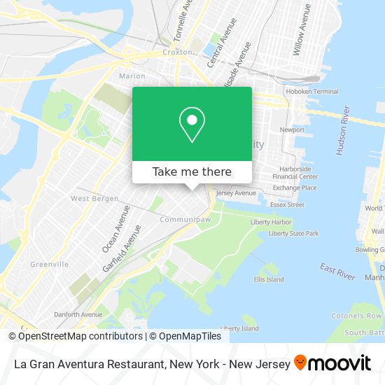 La Gran Aventura Restaurant map