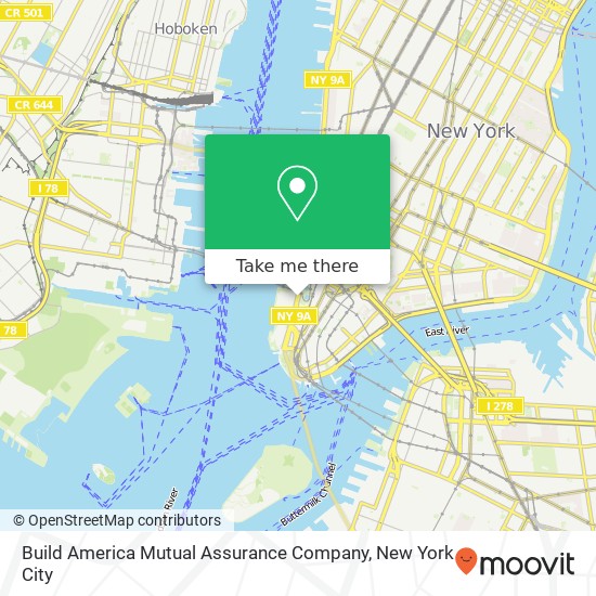 Mapa de Build America Mutual Assurance Company