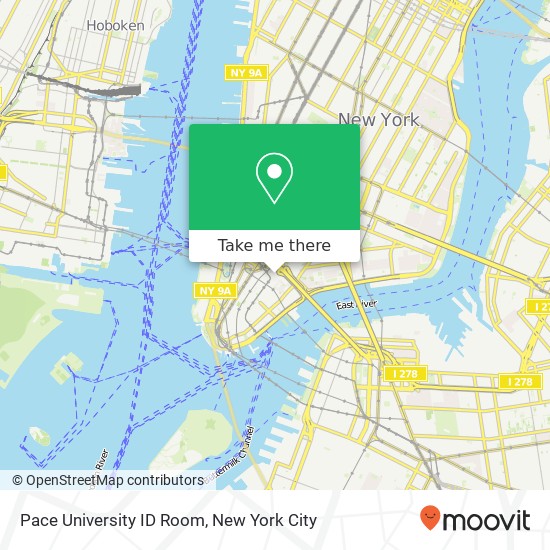 Pace University ID Room map