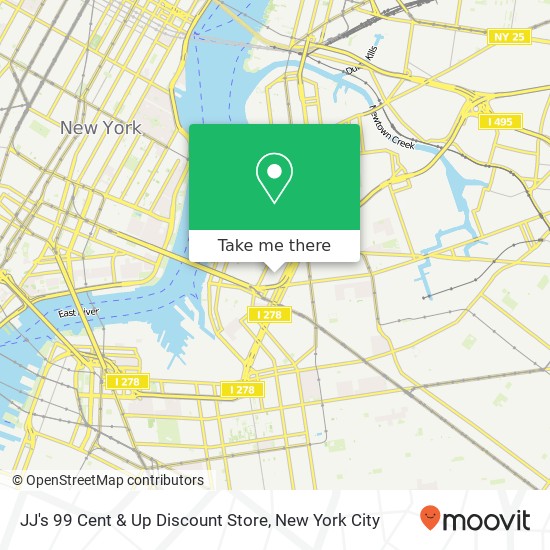 Mapa de JJ's 99 Cent & Up Discount Store