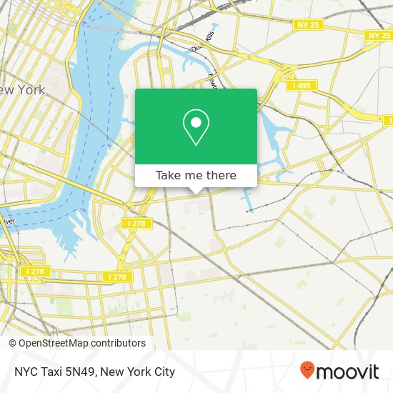 NYC Taxi 5N49 map