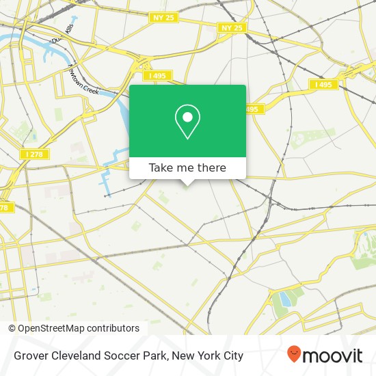 Grover Cleveland Soccer Park map