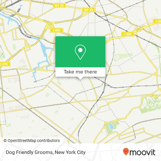 Dog Friendly Grooms map