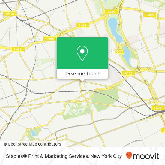 Mapa de Staples® Print & Marketing Services