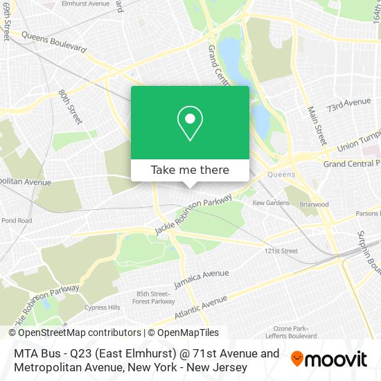 MTA Bus - Q23 (East Elmhurst) @ 71st Avenue and Metropolitan Avenue map