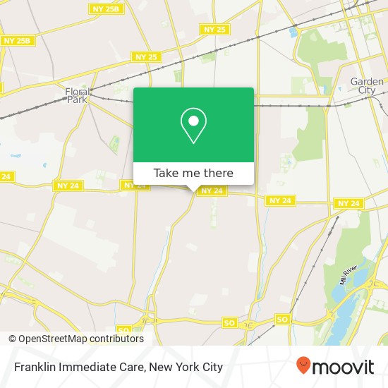 Franklin Immediate Care map