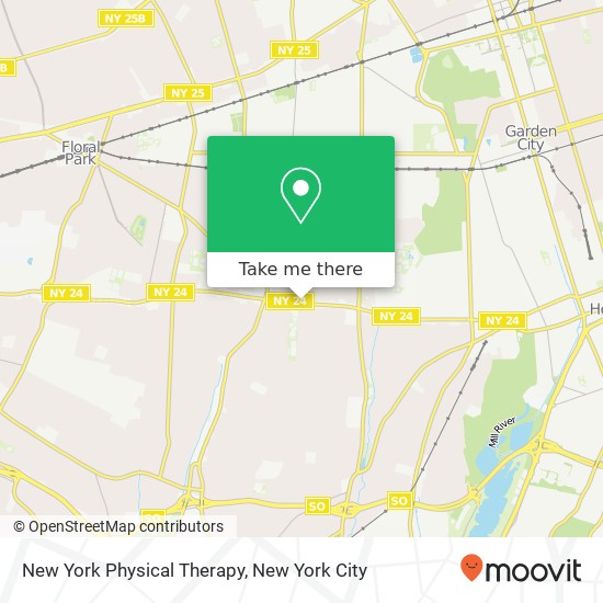 New York Physical Therapy map