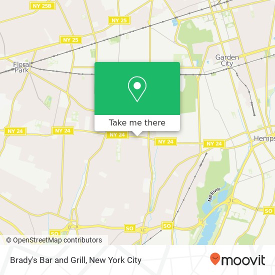 Mapa de Brady's Bar and Grill