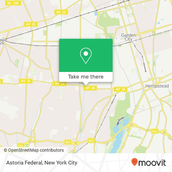 Astoria Federal map