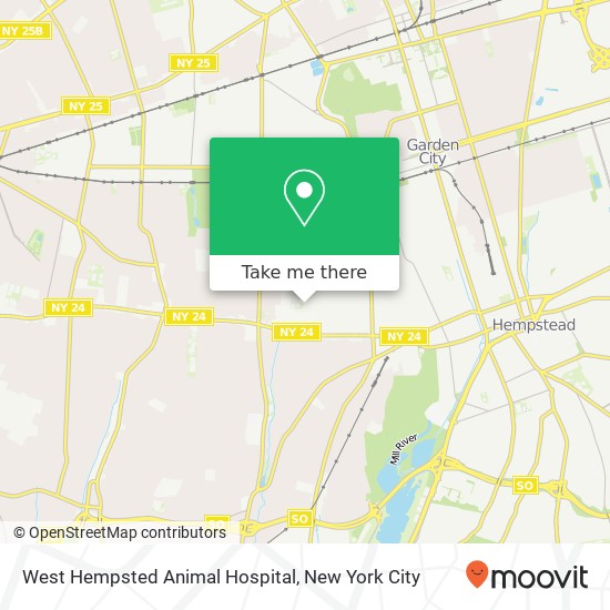 West Hempsted Animal Hospital map