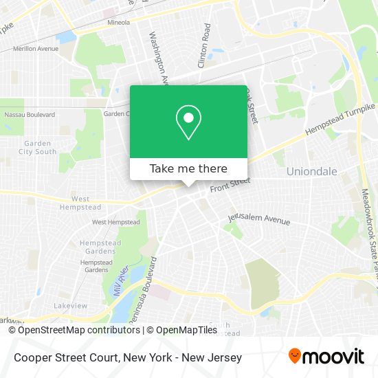 Mapa de Cooper Street Court