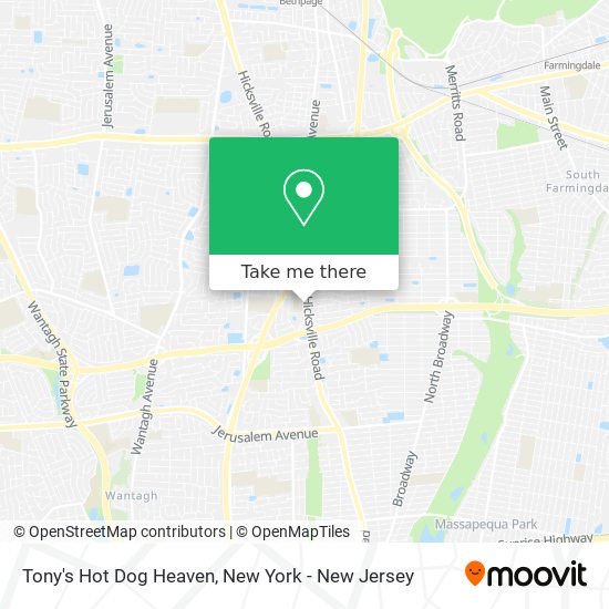 Mapa de Tony's Hot Dog Heaven