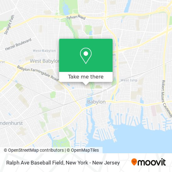 Ralph Ave Baseball Field map