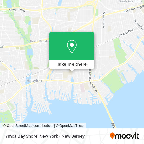 Ymca Bay Shore map