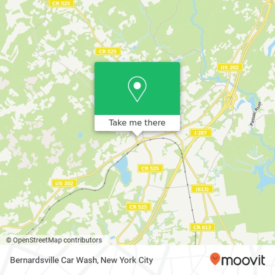 Mapa de Bernardsville Car Wash