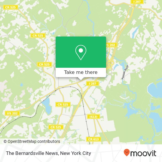 The Bernardsville News map