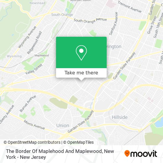 Mapa de The Border Of Maplehood And Maplewood