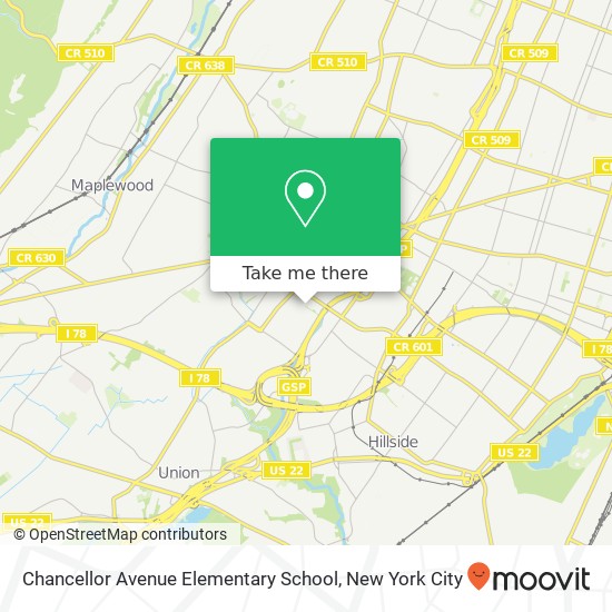 Mapa de Chancellor Avenue Elementary School