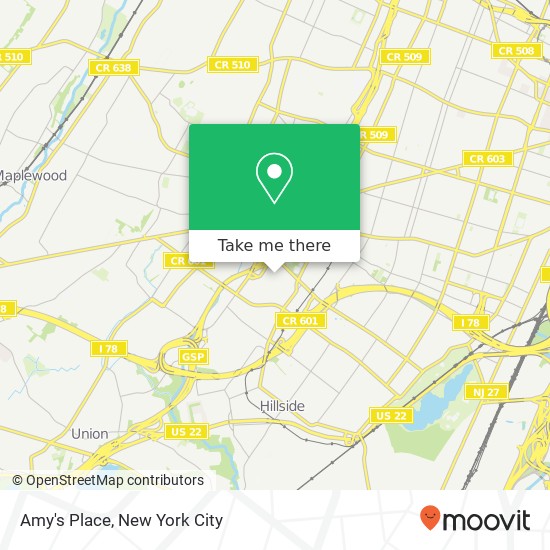 Mapa de Amy's Place