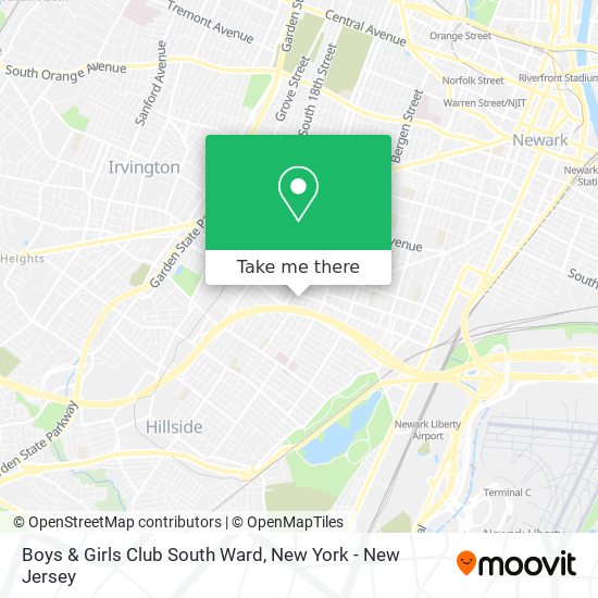 Mapa de Boys & Girls Club South Ward