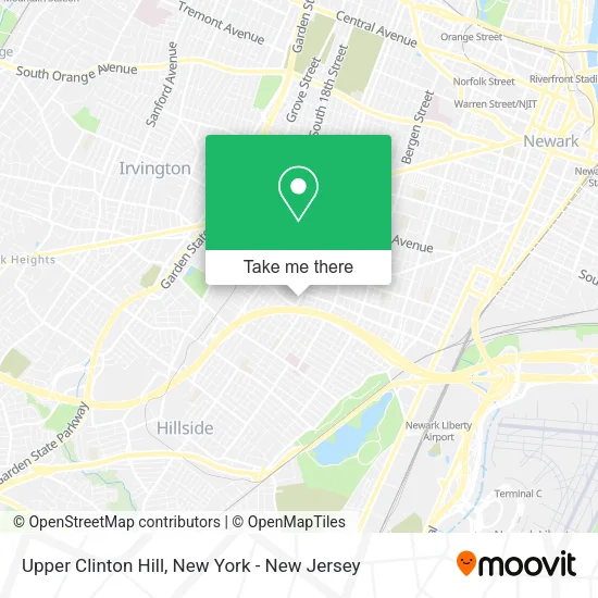 Upper Clinton Hill map