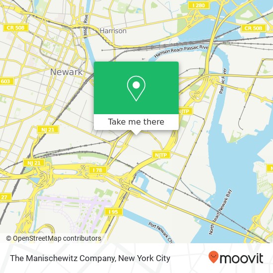 The Manischewitz Company map