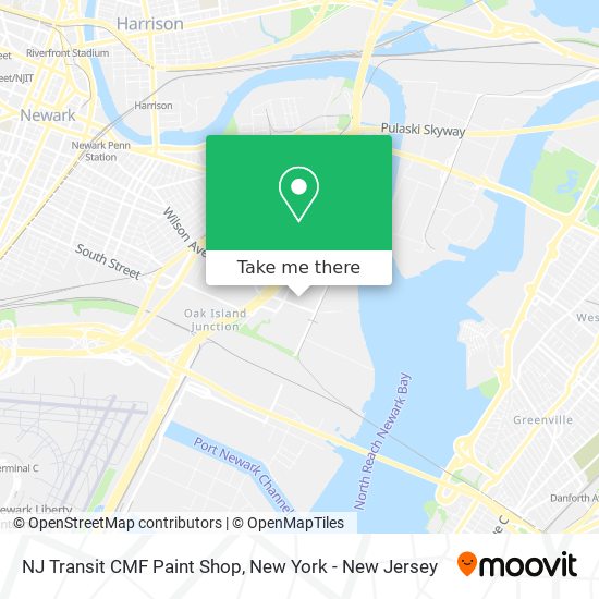 NJ Transit CMF Paint Shop map
