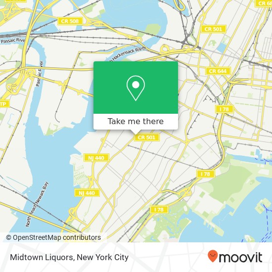 Midtown Liquors map