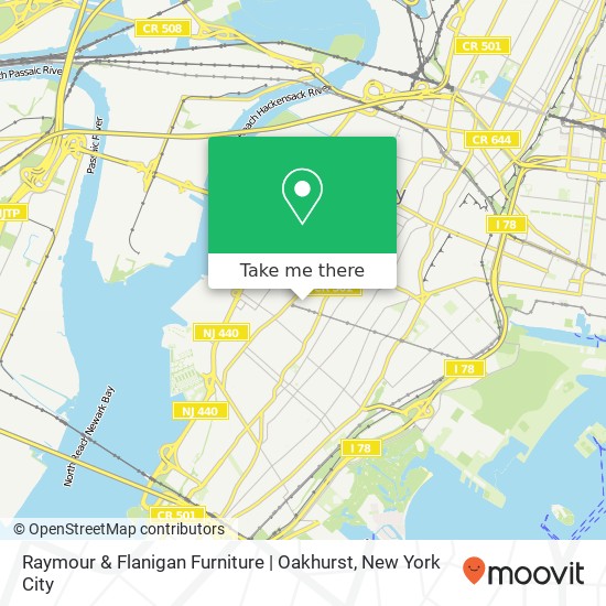 Raymour & Flanigan Furniture | Oakhurst map