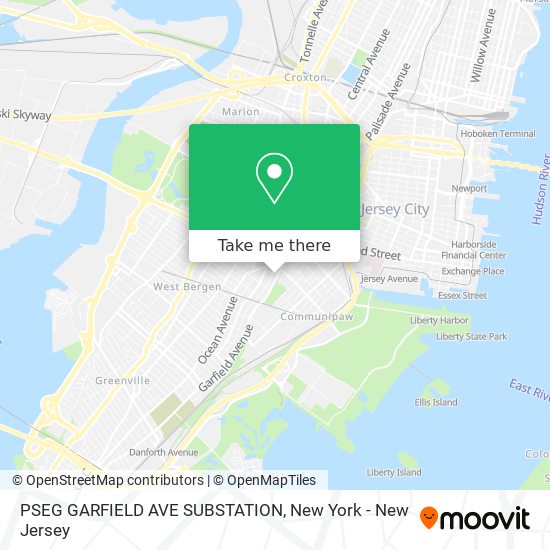 Mapa de PSEG GARFIELD AVE SUBSTATION