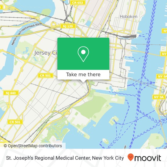 Mapa de St. Joseph's Regional Medical Center