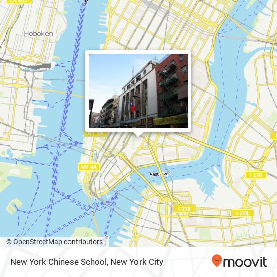 New York Chinese School map