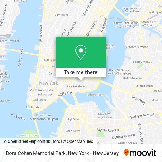 Dora Cohen Memorial Park map