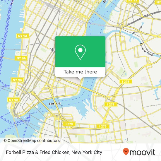 Mapa de Forbell Pizza & Fried Chicken