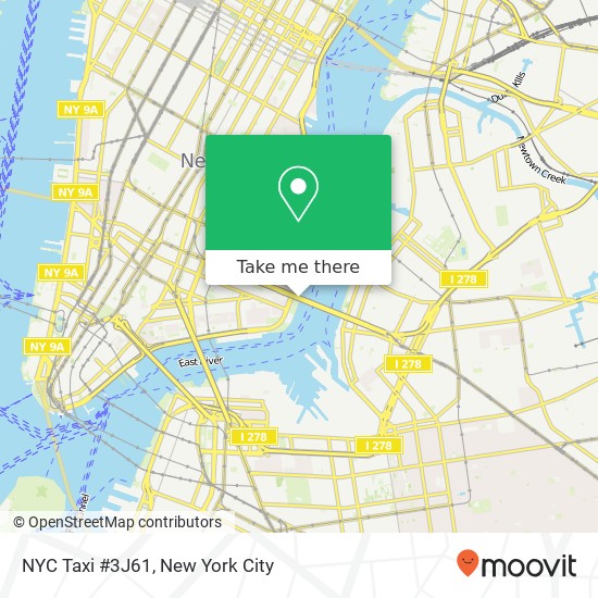 NYC Taxi #3J61 map