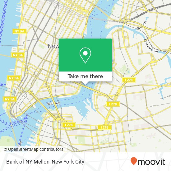 Bank of NY Mellon map